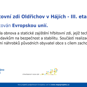 Oprava hřbitovní zdi – III. etapa