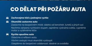 Co dělat a jak se správně zachovat při požáru auta?