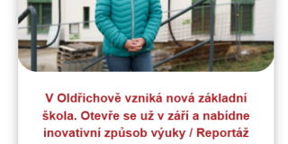 V Oldřichově vzniká nová základní škola. Otevře se už v září a nabídne inovativní způsob výuky / Reportáž